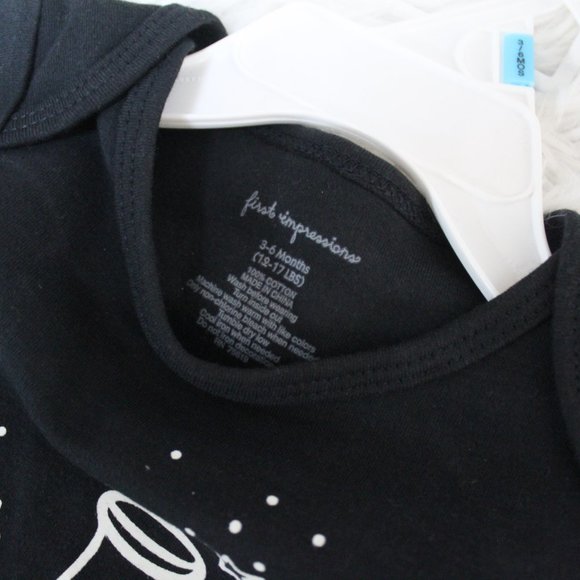 NWT FIRST IMPRESSIONS Milk Outfit, T-shirt with legging, INFANT 3-6M BABY BOY - Picture 5 of 8